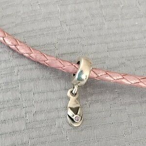 Pandora Flip Flop Amethyst Charm